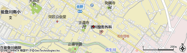 滋賀県東近江市佐野町201周辺の地図