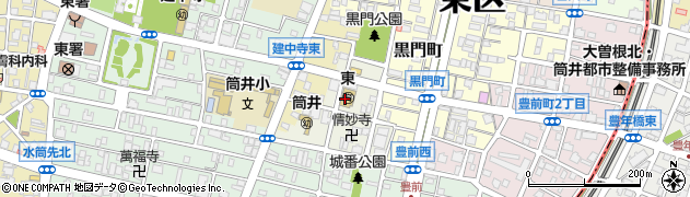 名古屋市立　東保育園周辺の地図