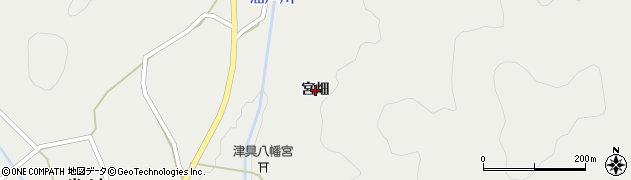 愛知県設楽町（北設楽郡）津具（宮畑）周辺の地図