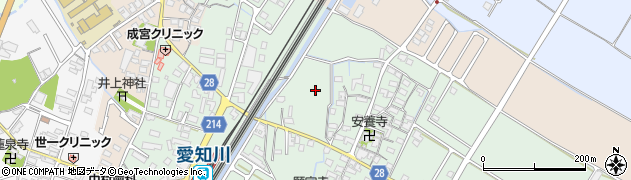 滋賀県愛知郡愛荘町市周辺の地図