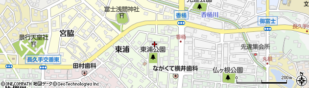 愛知県長久手市東浦603周辺の地図