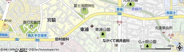 愛知県長久手市東浦205周辺の地図