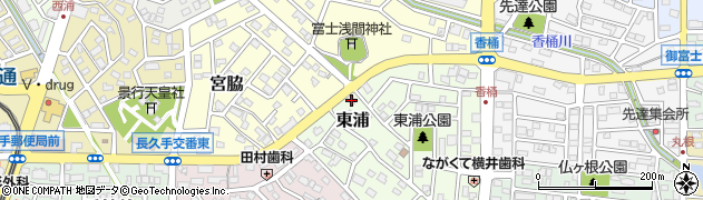愛知県長久手市東浦1701周辺の地図