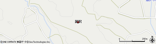 愛知県設楽町（北設楽郡）津具（泥沢）周辺の地図