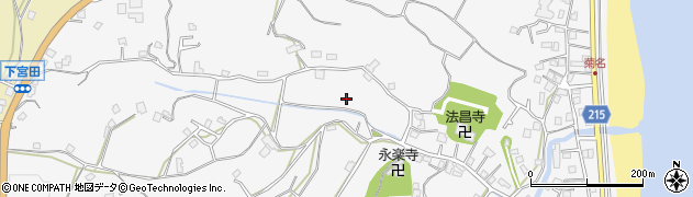 神奈川県三浦市南下浦町周辺の地図
