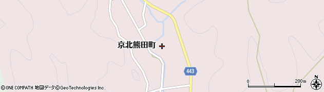 京都府京都市右京区京北熊田町（深毛）周辺の地図