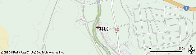 京都府京丹波町（船井郡）井尻（西中地）周辺の地図