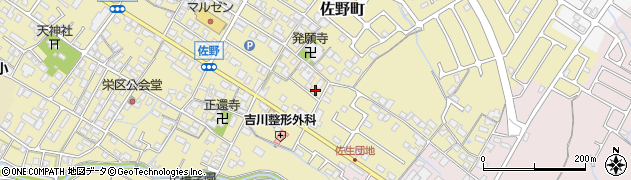 滋賀県東近江市佐野町222周辺の地図