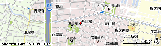 愛知県海部郡大治町花常西江端1229周辺の地図