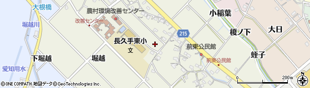 愛知県長久手市前熊（前山）周辺の地図