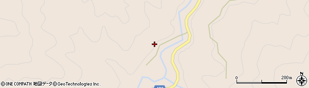 愛知県豊根村（北設楽郡）三沢（下地）周辺の地図