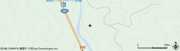 愛知県豊根村（北設楽郡）坂宇場（向）周辺の地図