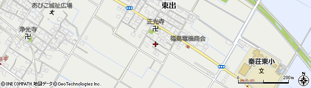 滋賀県愛知郡愛荘町東出206周辺の地図