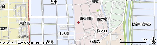 愛知県あま市小橋方（西壱町田）周辺の地図