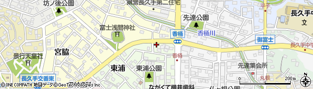 愛知県長久手市東浦401周辺の地図