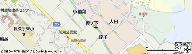愛知県長久手市蛭子周辺の地図