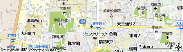安達豆腐店周辺の地図