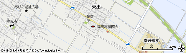 滋賀県愛知郡愛荘町東出216周辺の地図