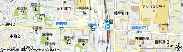 愛知銀行津島支店周辺の地図