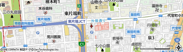 名古屋東片端郵便局周辺の地図