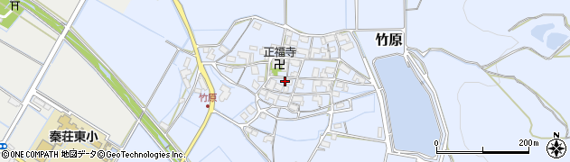 滋賀県愛荘町（愛知郡）竹原周辺の地図