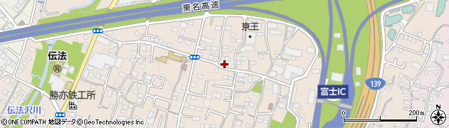 静岡県富士市伝法375周辺の地図