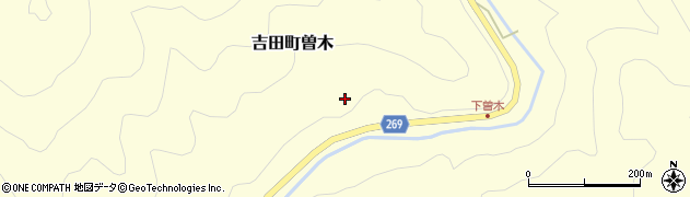 島根県雲南市吉田町曽木448周辺の地図