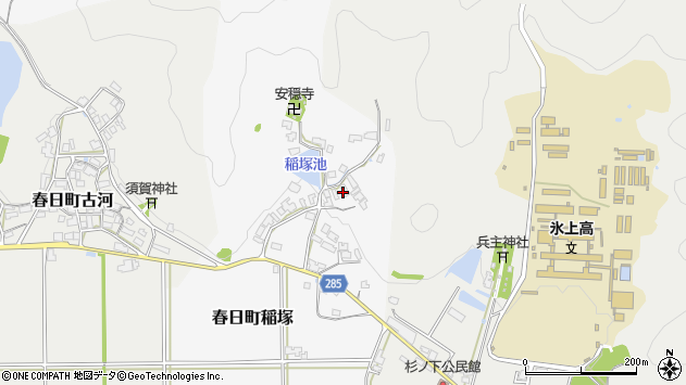 〒669-4135 兵庫県丹波市春日町稲塚の地図