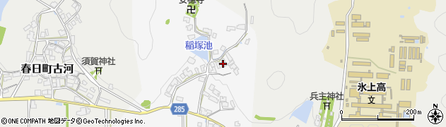 兵庫県丹波市春日町稲塚周辺の地図