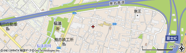 静岡県富士市伝法周辺の地図