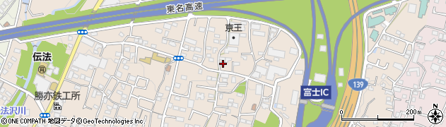 静岡県富士市伝法372周辺の地図