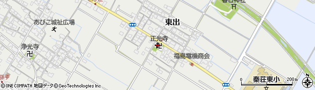 滋賀県愛知郡愛荘町東出222周辺の地図