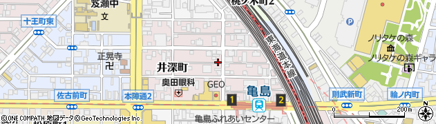 愛知県名古屋市中村区井深町周辺の地図
