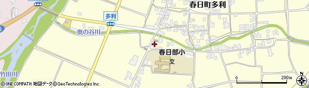 兵庫県丹波市春日町多利1752周辺の地図