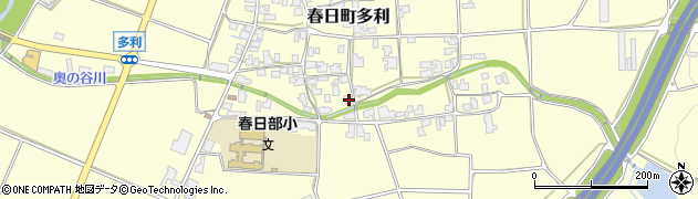 兵庫県丹波市春日町多利1037周辺の地図
