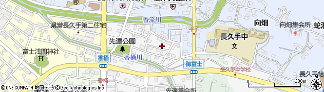 愛知県長久手市先達周辺の地図