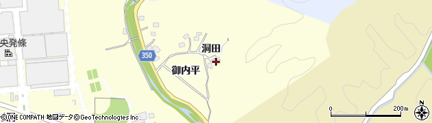 愛知県豊田市深見町（洞田）周辺の地図