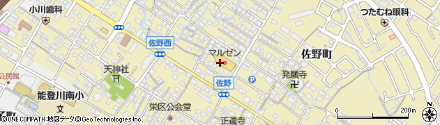 滋賀県東近江市佐野町607周辺の地図
