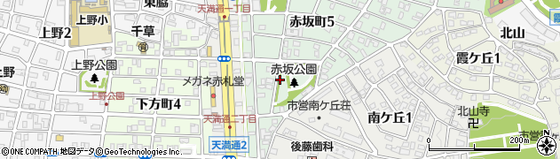 愛知県名古屋市千種区赤坂町6丁目周辺の地図