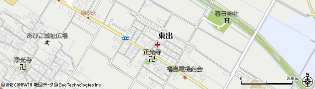滋賀県愛知郡愛荘町東出236周辺の地図