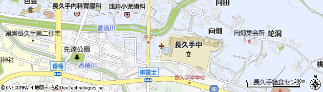 愛知県長久手市岩作（平子）周辺の地図