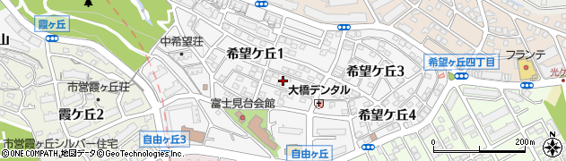 愛知県名古屋市千種区希望ケ丘周辺の地図