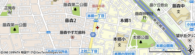 サンシャイン本郷周辺の地図