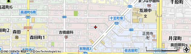 ダスキン名豊周辺の地図