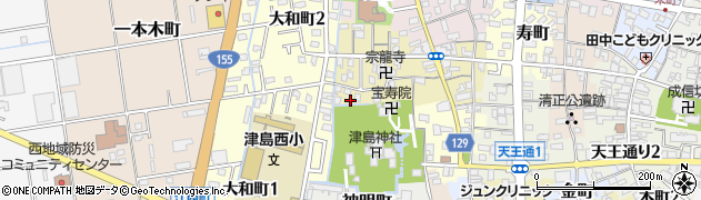 愛知県津島市中之町78周辺の地図