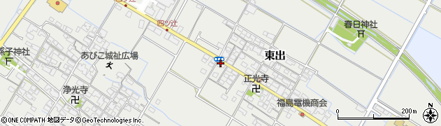 滋賀県愛知郡愛荘町東出304周辺の地図