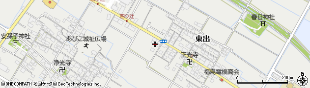 滋賀県愛知郡愛荘町東出342周辺の地図
