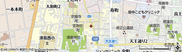 愛知県津島市中之町37周辺の地図