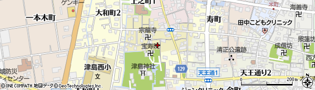 愛知県津島市中之町93周辺の地図