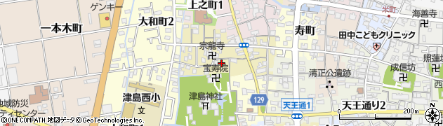 愛知県津島市中之町84周辺の地図